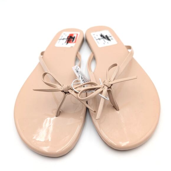 Seychelles Wish List Women's Bow Thong Flip Flops Sandals Beige Size US11 - Picture 2 of 11